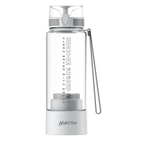Quantum Energy H2 Active Hydrogen Water Väteflaska, 380 ml, Vit