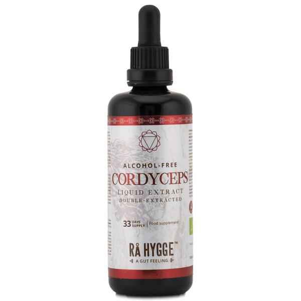 Rå Hygge Flytande Cordyceps Svampextrakt Alkoholfri, 100 ml