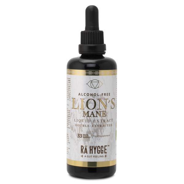 Rå Hygge Flytande Lions Mane Extrakt Alkoholfri, 100 ml