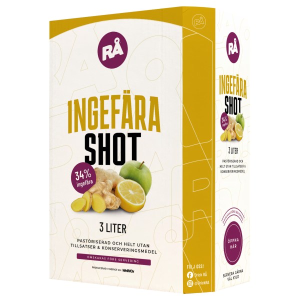 RÅ Ingefära Shot, 3000 ml