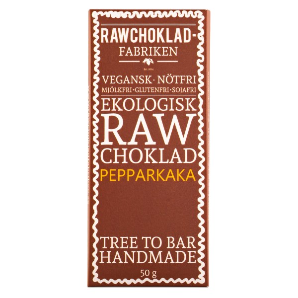 WermlandsChoklad Rawchoklad EKO 50 g Pepparkaka