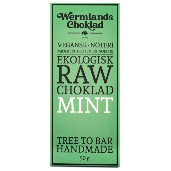 WermlandsChoklad Rawchoklad EKO 50 g Mint