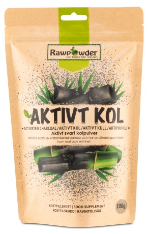 Miniatyrbild RawPowder Aktivt Kol Pulver, 100 g