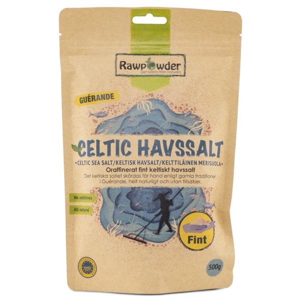 RawPowder Celtic Havssalt Fint, 500 g