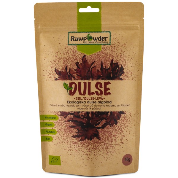 RawPowder Dulse Alg Blad Eko, 40 g