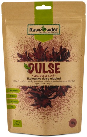 Miniatyrbild RawPowder Dulse Alg Blad Eko, 40 g