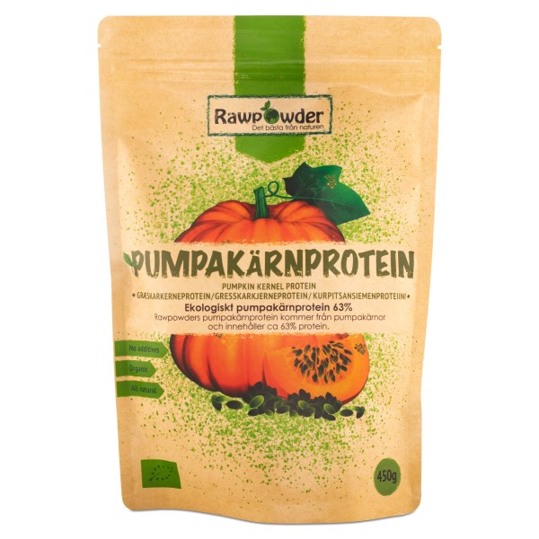Rawpowder Ekologiskt Pumpakärnprotein 450 g