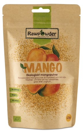 Miniatyrbild RawPowder Mangopulver EKO, 125 g