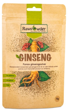 Miniatyrbild RawPowder Panax Ginseng, 75 g
