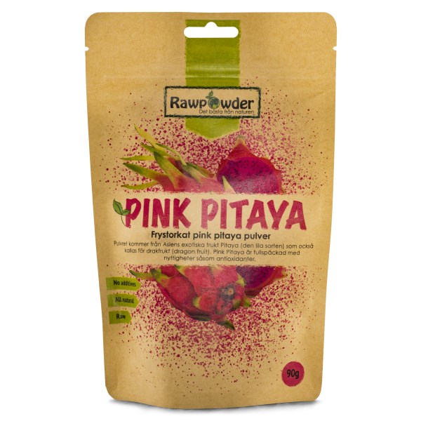 RawPowder Pink Pitaya Pulver 90 g