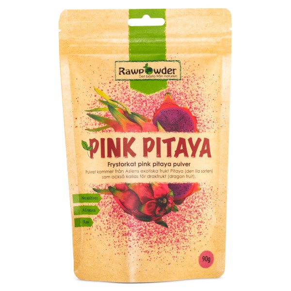 RawPowder Pink Pitaya Pulver, 90 g
