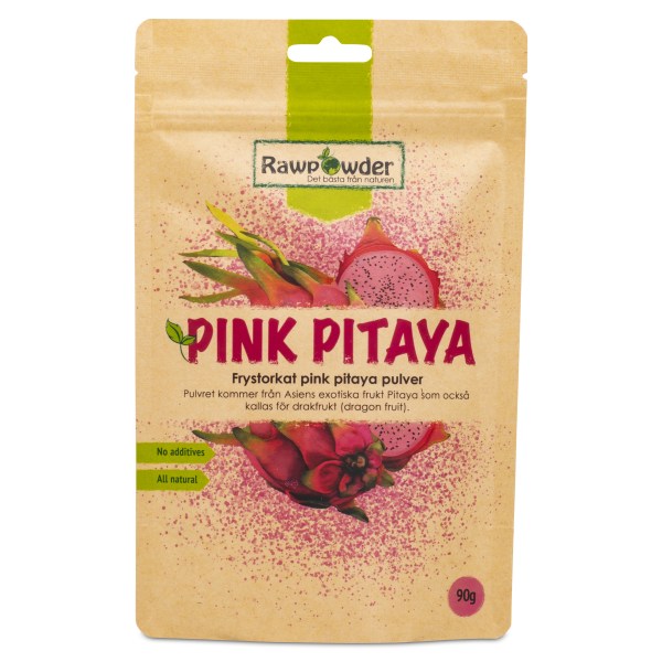 RawPowder Pink Pitaya Pulver , 90 g