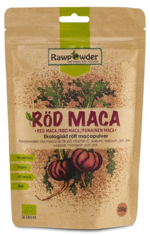 Miniatyrbild RawPowder Rd Maca Pulver, 200 g