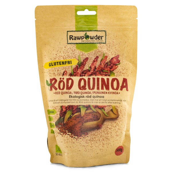 RawPowder Röd Quinoa EKO, 500 g