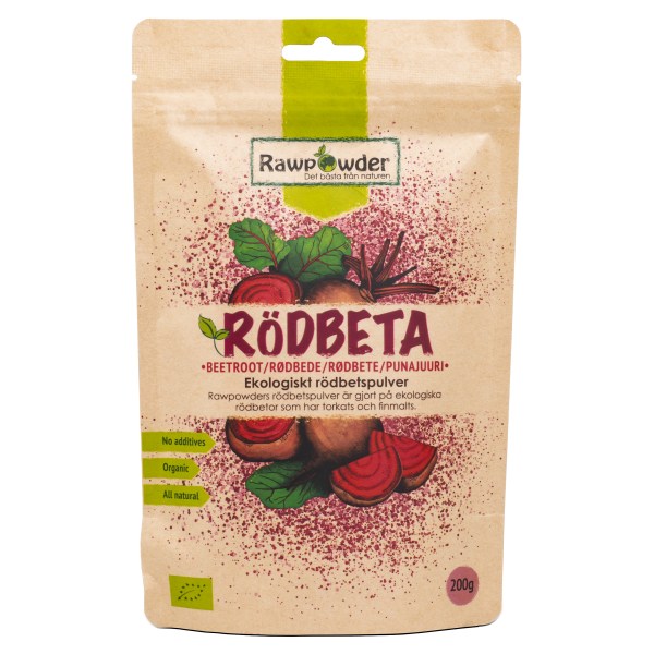 RawPowder Rödbetspulver, 200 g