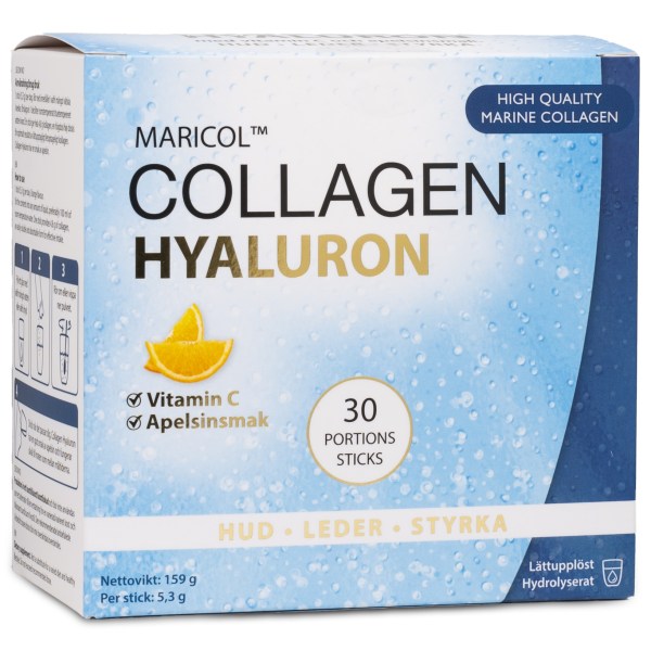 Re-fresh Superfood Collagen Hyaluron +C, Apelsin, 30 dospåsar