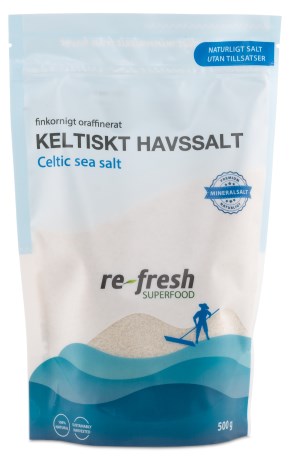 Miniatyrbild Re-fresh Superfood Keltiskt Havssalt Finkornigt, 500 g