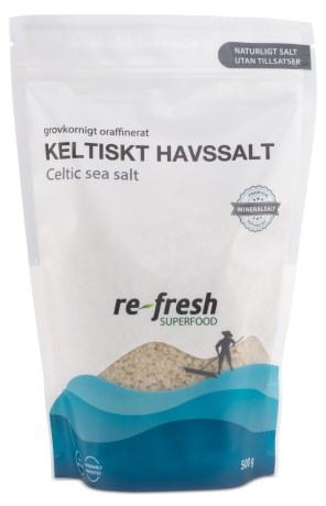 Miniatyrbild Re-fresh Superfood Keltiskt Havssalt Grovkornigt, 500 g