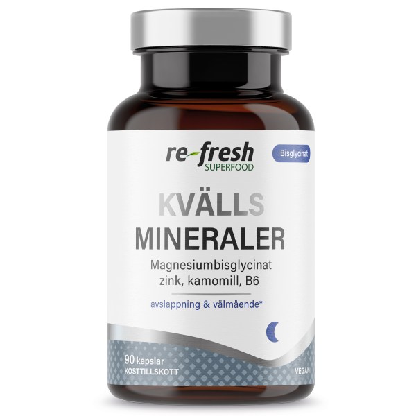Re-fresh Superfood Kvällsmineraler, 90 kaps