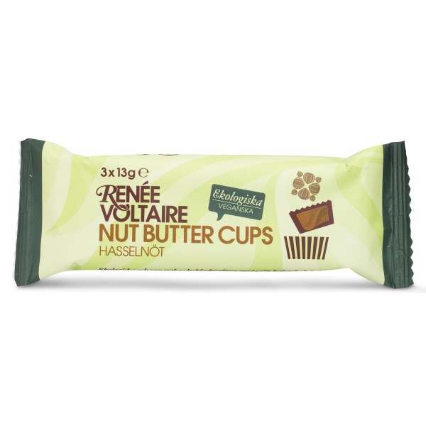 Renee Voltaire Nut Butter Cups, Hasselnöt, 3-pack