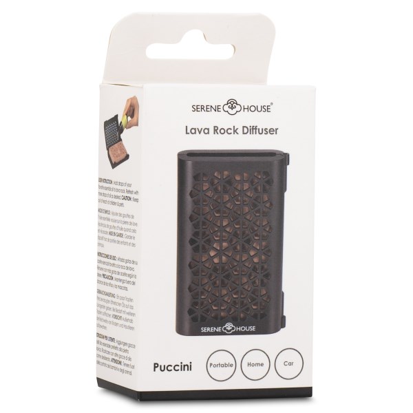 Serene House Bildoft Clips Lava Rock Puccini, Black
