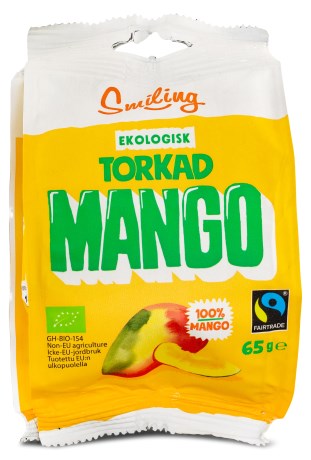 Miniatyrbild Smiling Torkad Mango Fairtrade EKO, 7-pack