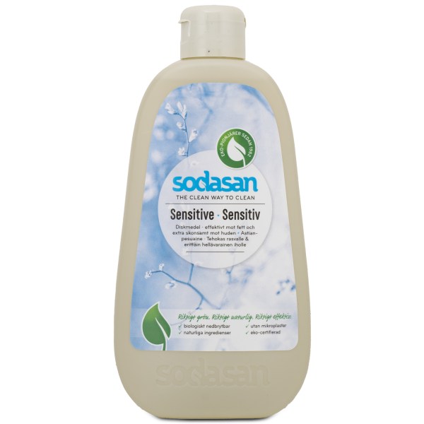 Sodasan Diskmedel, 0,5 L, Sensitive