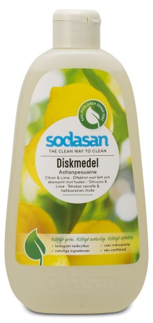 Miniatyrbild Sodasan Diskmedel, 0,5 L, Citron