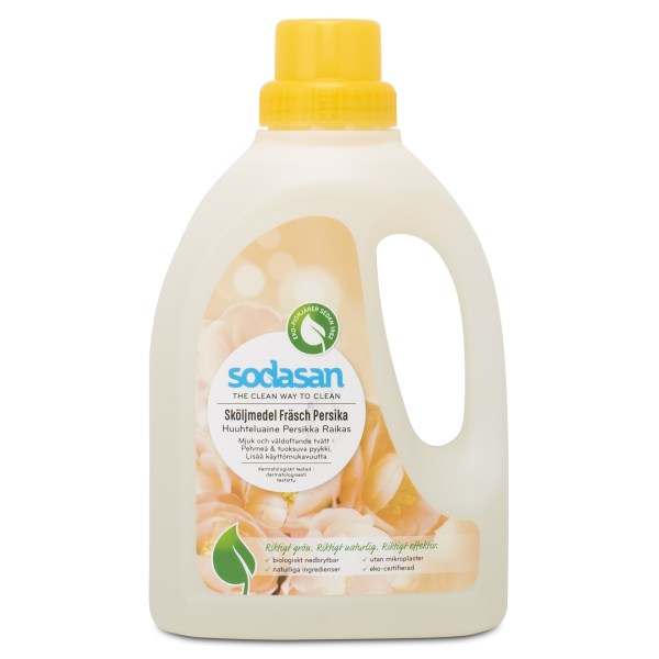 Sodasan Sköljmedel, 750 ml, Persika