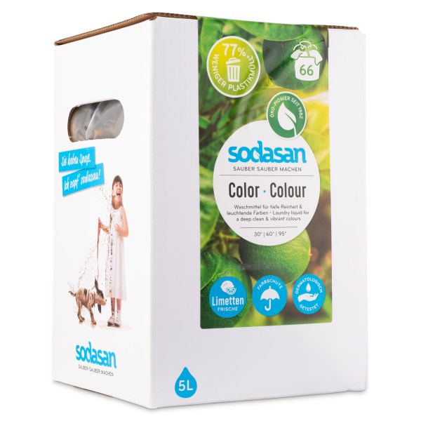 Sodasan Tvättmedel, Bag in box 5 L, Lime