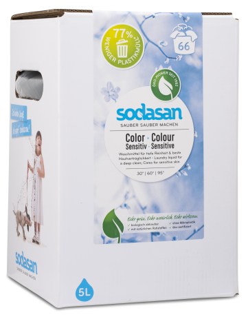 Miniatyrbild Sodasan Tv�ttmedel, Bag in box 5 L, Sensitive