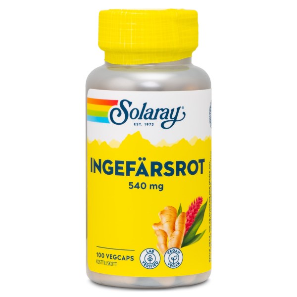 Solaray Ingefärsrot, 100 kaps