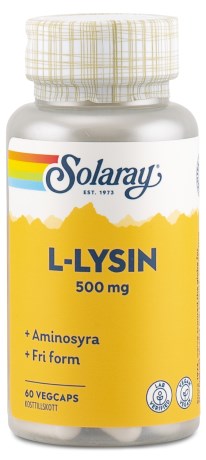 Miniatyrbild Solaray L-Lysin, 60 kaps