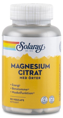Miniatyrbild Solaray Magnesium Citrate, 90 kaps