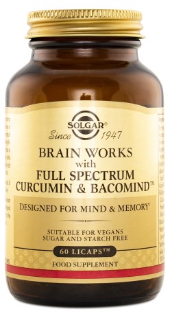 Miniatyrbild Solgar Brain Works, 60 kaps
