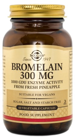 Miniatyrbild Solgar Bromelain 300 mg, 60 kaps