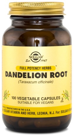 Miniatyrbild Solgar Dandelion Root / Maskrosrot, 100 kaps