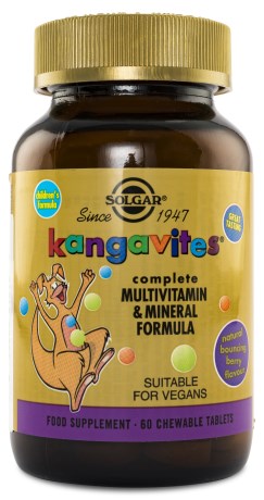 Miniatyrbild Solgar Kangavites Multivitamin Barn, Bouncing Berry, 60 tabl