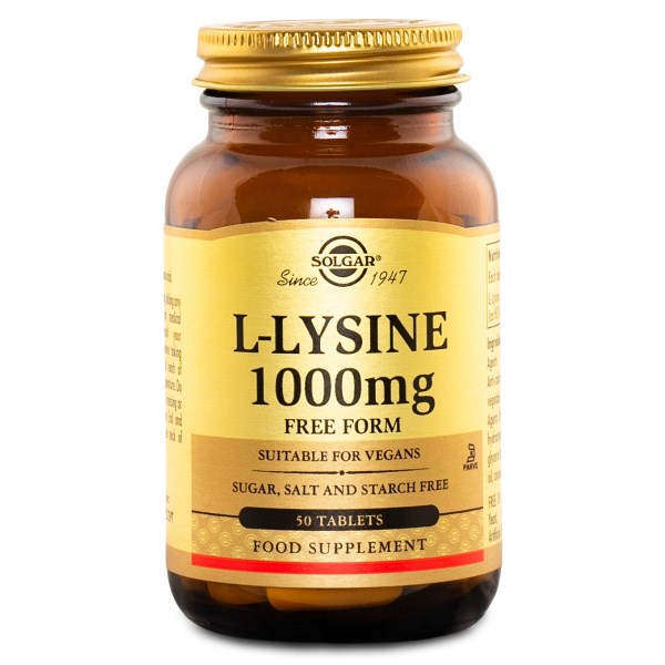 Solgar L-Lysine 1000 mg, 50 tabl