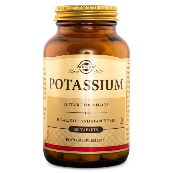 Solgar Potassium, 100 tabl