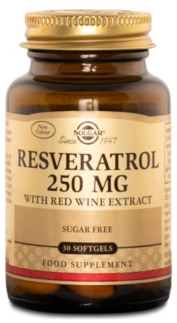 Miniatyrbild Solgar Resveratrol 250 mg, 30 softgel