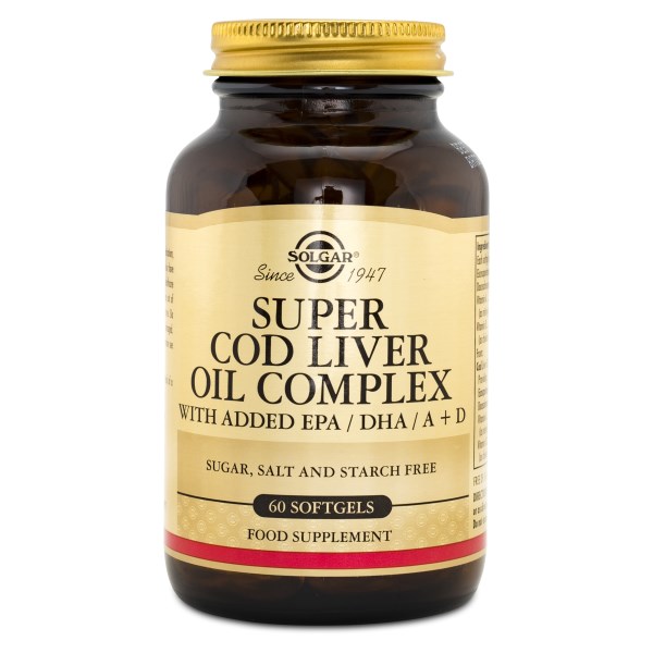 Solgar Super Cod Liver Oil Complex 60 kaps