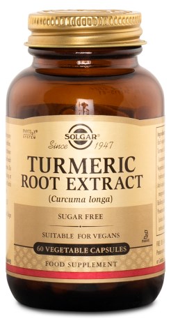 Miniatyrbild Solgar Turmeric Root Extract, 60 kaps
