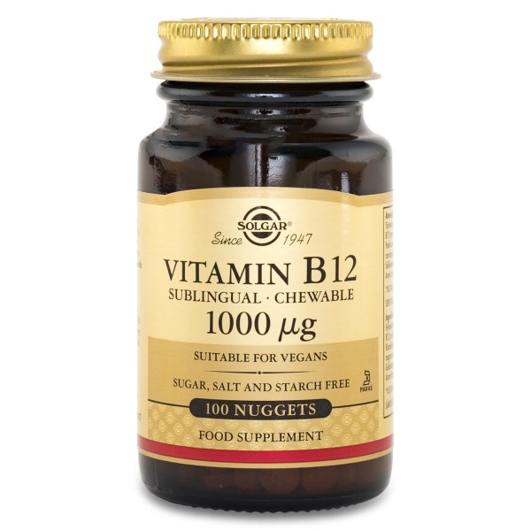 Solgar Vitamin B12 1000 mcg, 100 tabl