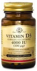Miniatyrbild Solgar Vitamin D3 4000 IE, 60 kaps