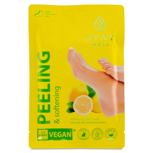 StayWell Peeling & Softening Foot Mask, Lemon