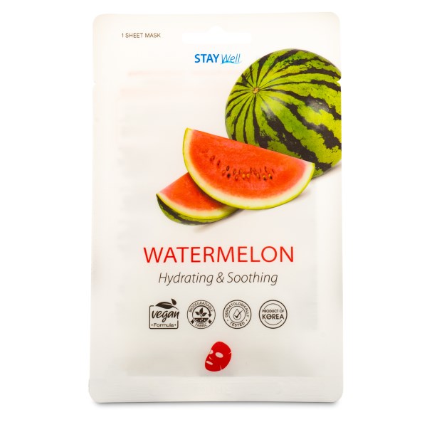 StayWell Vegan Sheet Mask, Watermelon