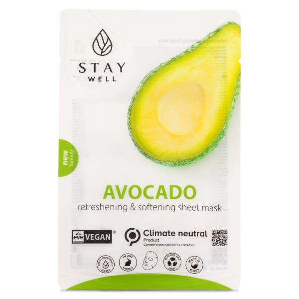 StayWell Vegan Sheet Mask, Avocado