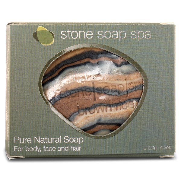 Stone Soap Tvål, 120 g, Brunt Ris