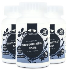 Miniatyrbild Svartpepparextrakt Piperin - Kort datum, 270 kaps